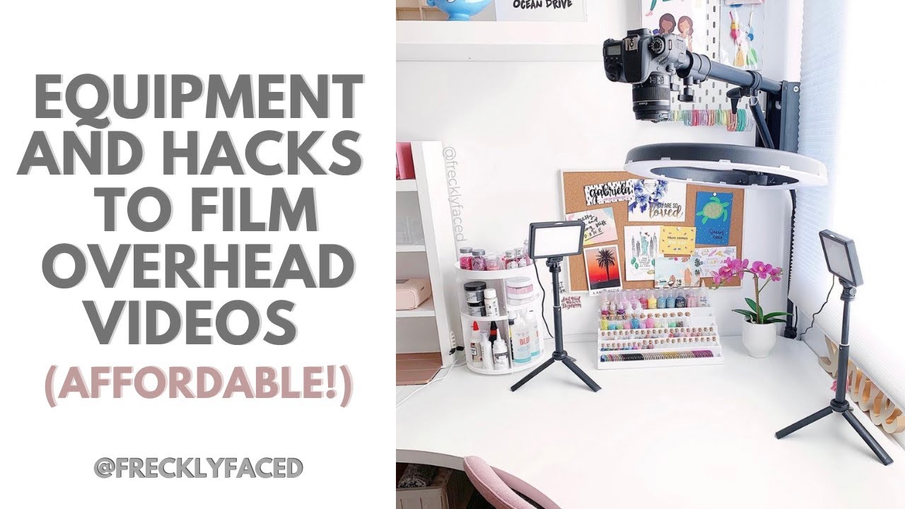 HOW TO BUILD THE PERFECT OVERHEAD FILMING SET UP! ~ LOW COST HACK FOR PROFESSIONAL LOOKING VIDEOS!