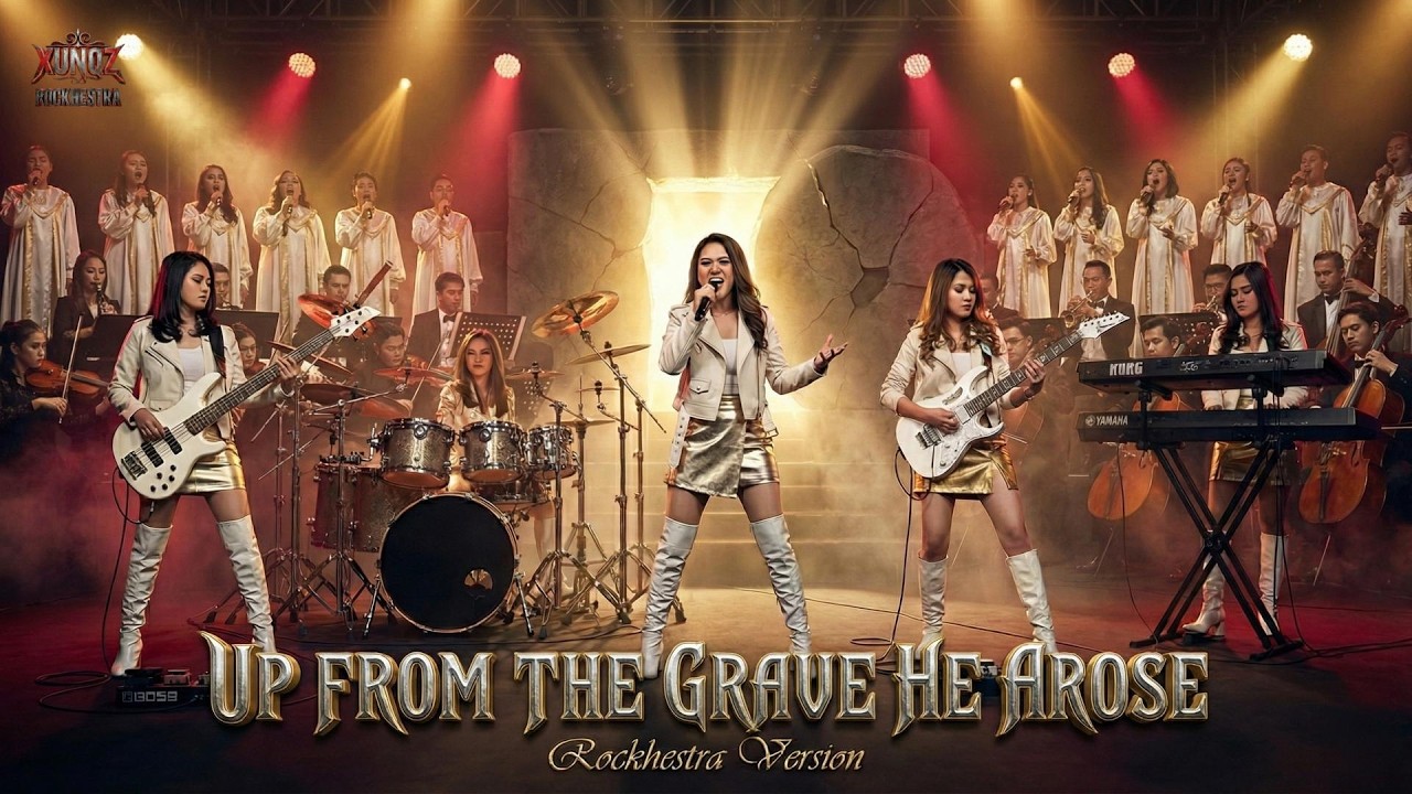 UP FROM THE GRAVE HE AROSE - Rockhestra Version🎻 | 🎸Metal Symphony