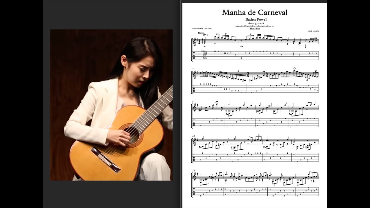Manha de Carnaval - (Han Eun) Baden Powell  (Transcription)