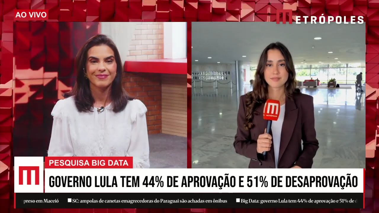 Big Data: governo Lula tem 44% de aprovação e 51% de desaprovação