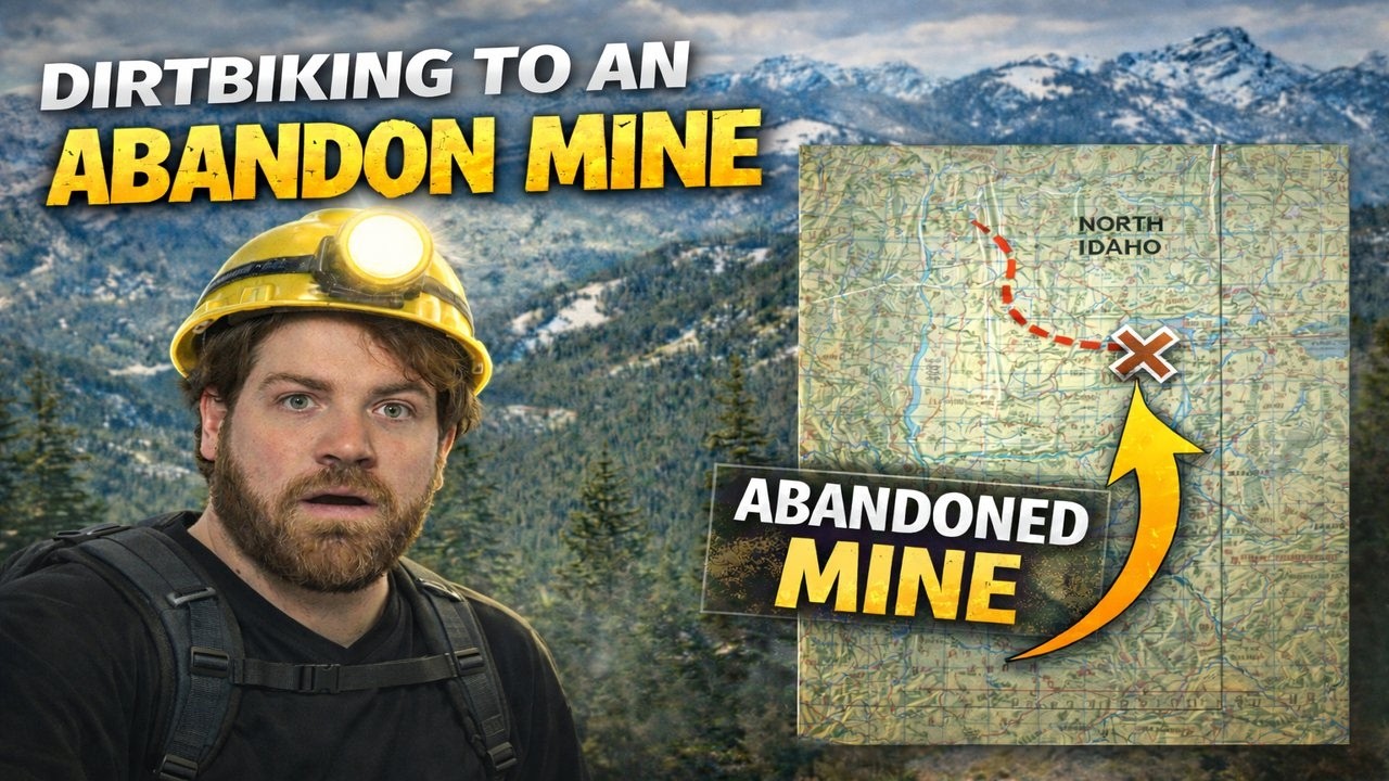 DIRTBIKING to an ABANDONED MINE in IDAHO