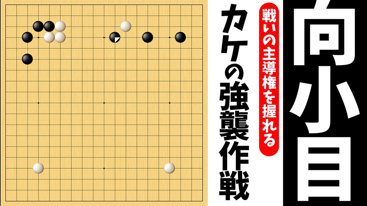 カケの強襲で主導権を握る、向かい小目の布石戦術解析【朝活講座 - 布石No.021】