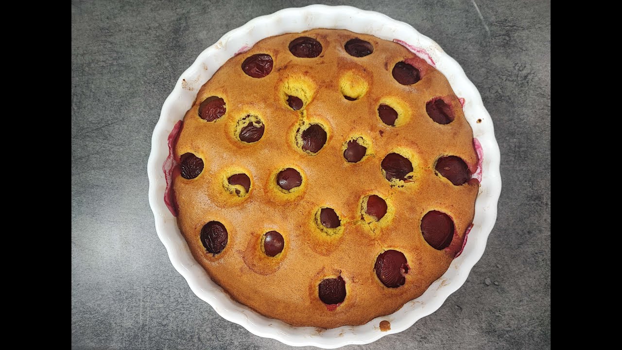 gâteau aux prunes super moelleux avec plein de prunes un délice