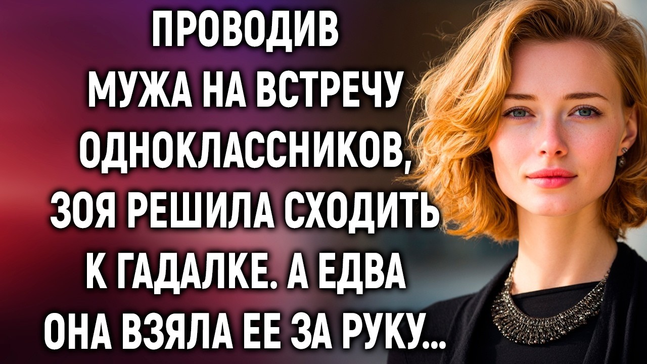 Проводив мужа на встречу одноклассников, Зоя пошла к гадалке — и узнала страшную правду
