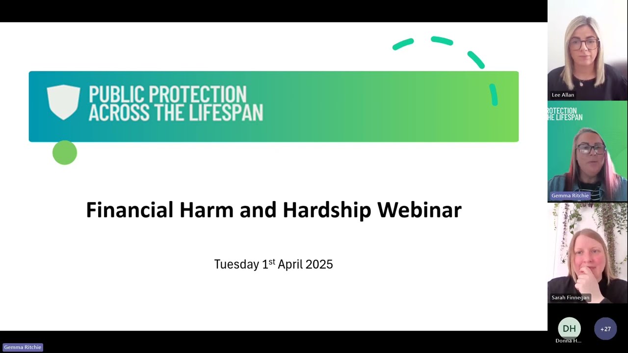 Public Protection Webinar: Finance and Hardship