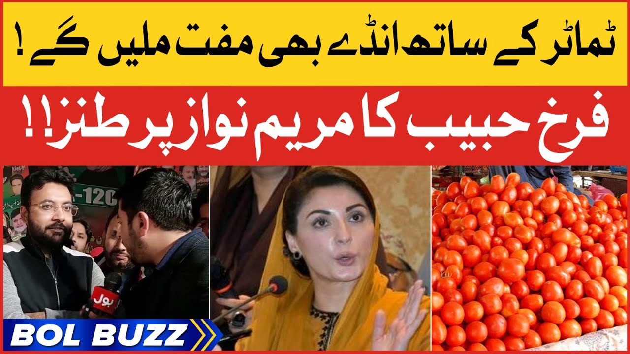 Farrukh Habib Bashes Maryam Nawaz | Anday Aur Timatar Muft Milenge? | BOL Buzz