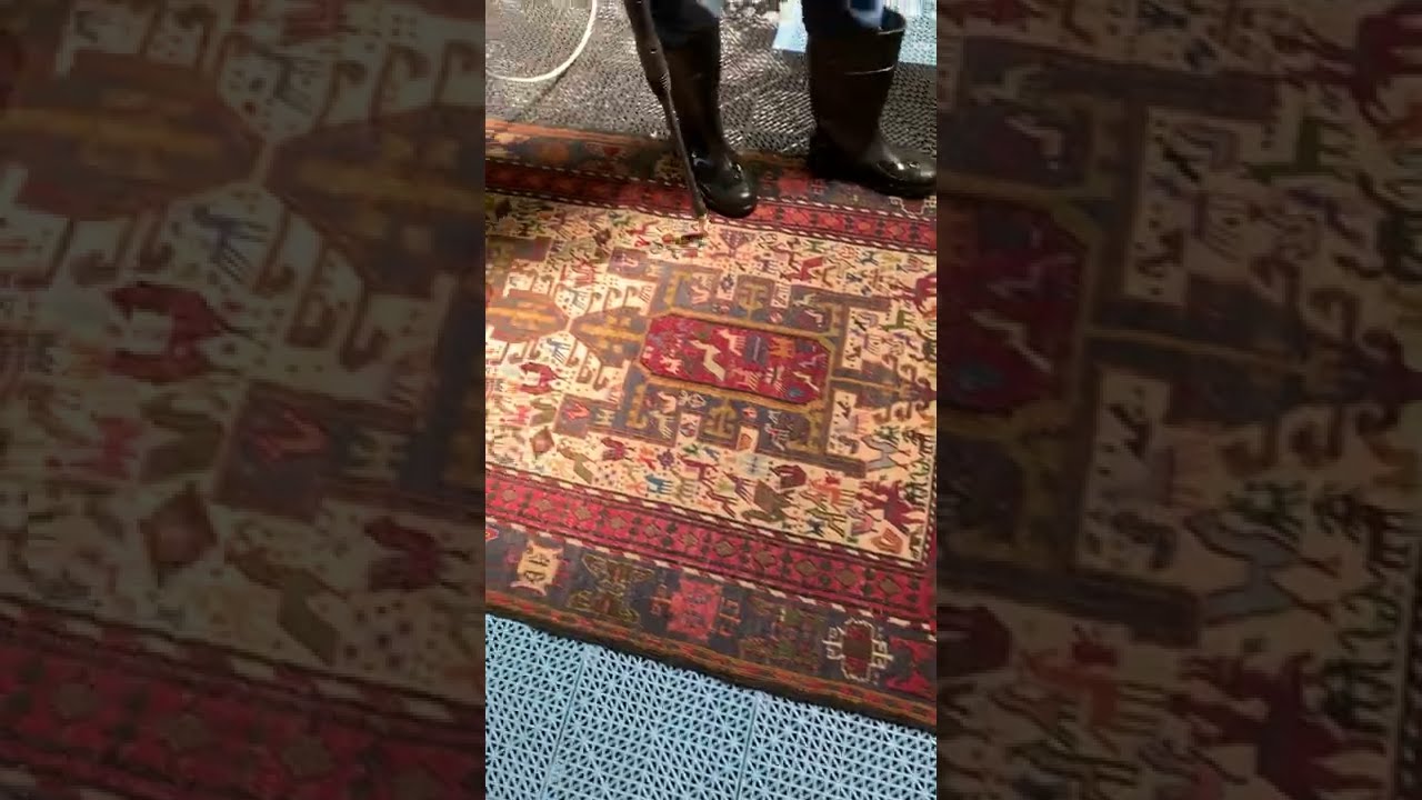 rug fringe pressure washing