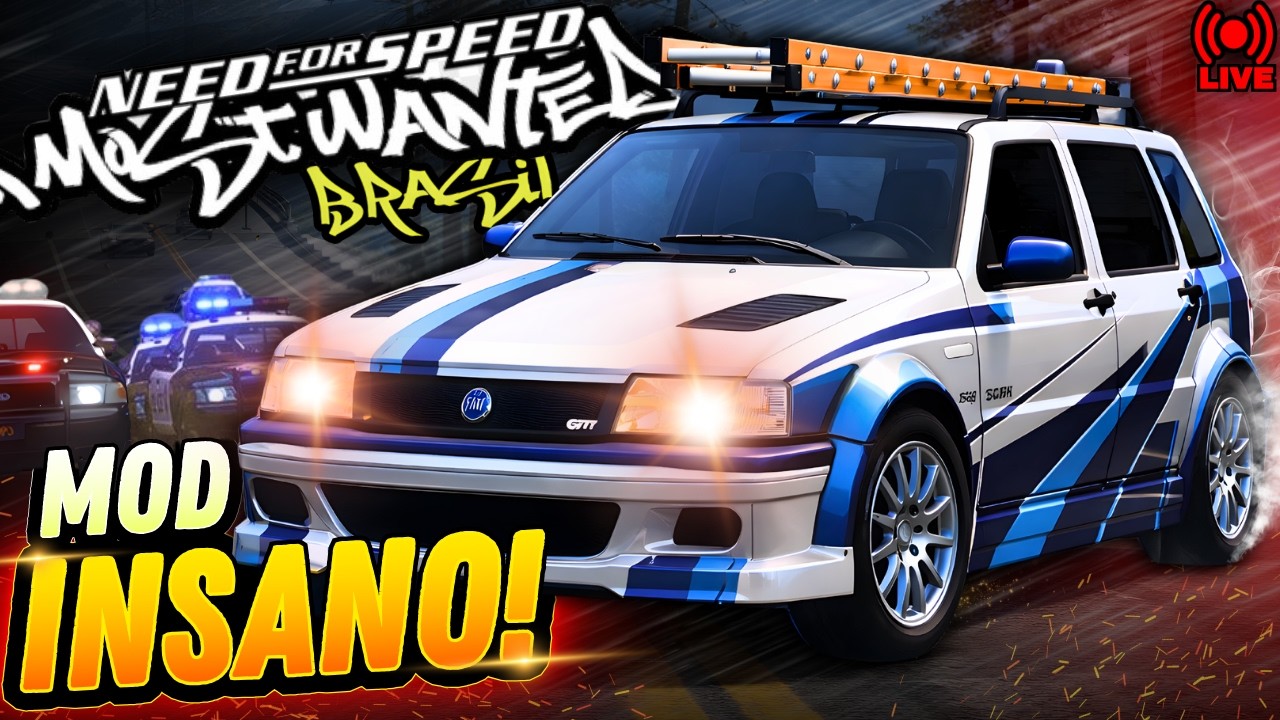 🚨 POLÍCIA BR NO HARD | NFS MOST WANTED MOD INSANO 🔥