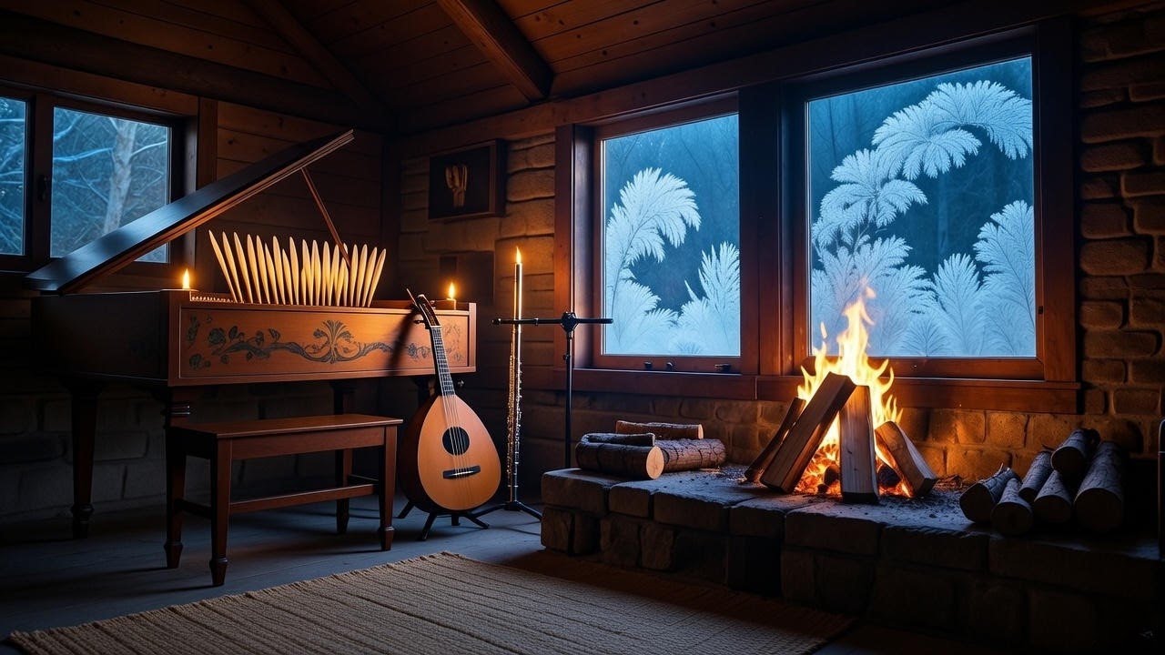 ❄️ Winter Hearth Jazz Trio: 1+Hr Warm Glow Melodies | Piano, Sax & Flute
