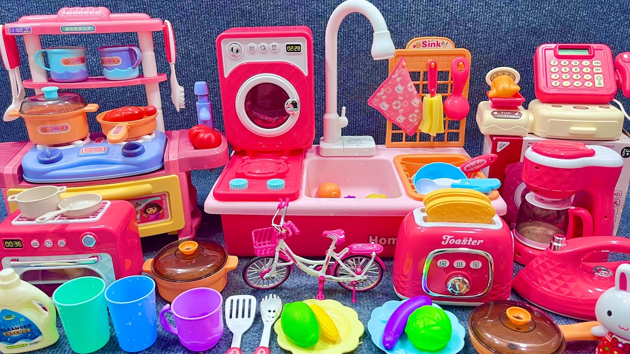 11 Minutes Satisfying with Unboxing Automatic Kitchen Appliance Playset ASMR | Review Toys
