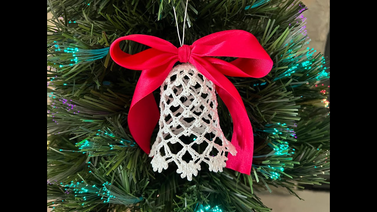 How to Crochet a Bell Ornament for a Christmas Tree - Tutorial #6