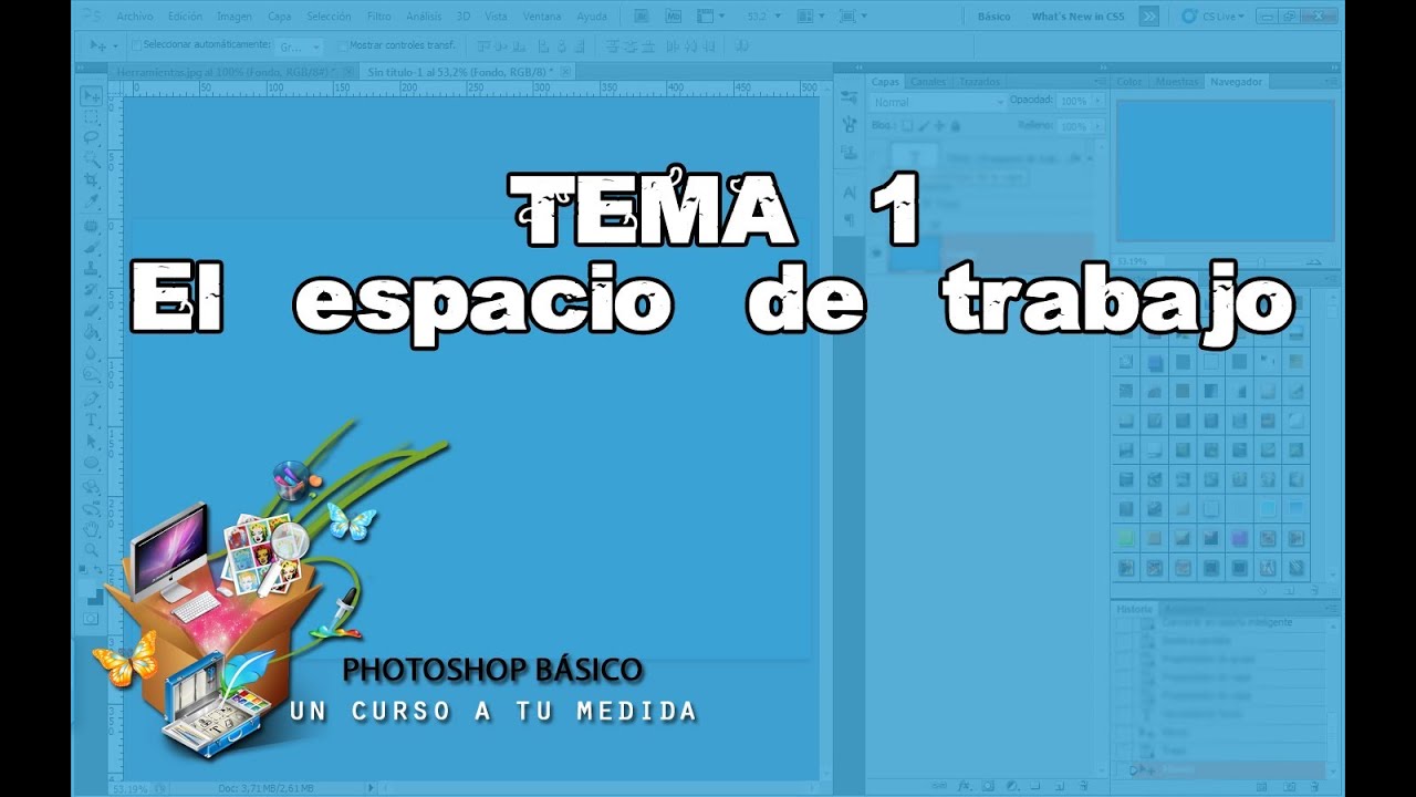 Photoshop con PSBlogspot - 1 - El espacio de trabajo