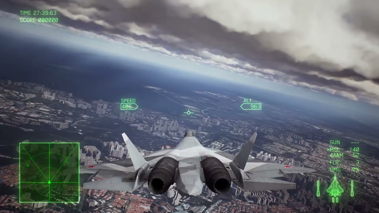 Ace Combat Flying Outs-Flying Around