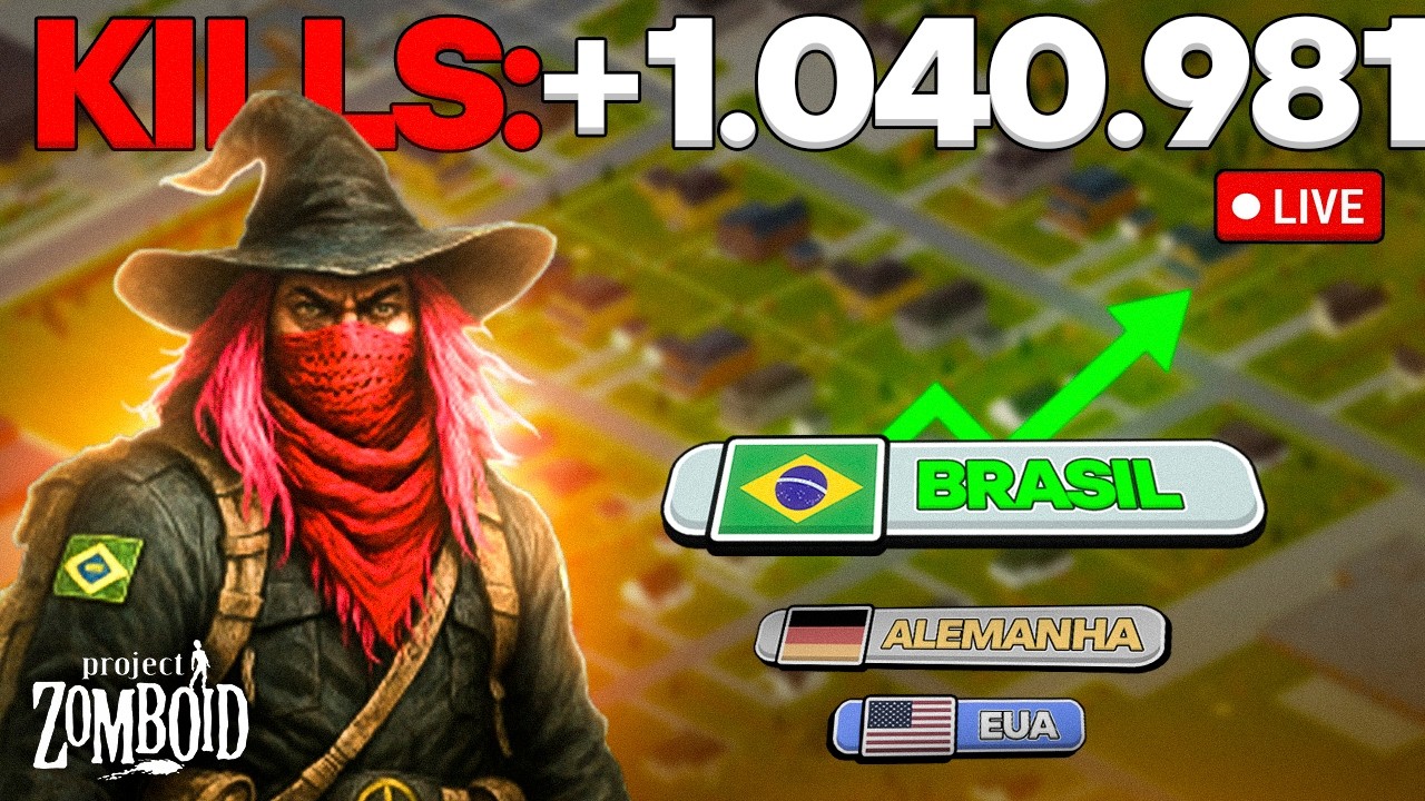 🔴 AO VIVO | 1.04.941 KILLS  8 anos de Sobrevivência | O MUNDIAL DE ZOMBOID 🇧🇷