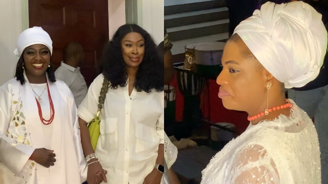 OBA OONI OF IFE TWO BEAUTIFUL WIFE OLORI ASHLEY AND TEMITOPE MAKE A PERFECT DOINGS AT OONI BIRTHDAY 