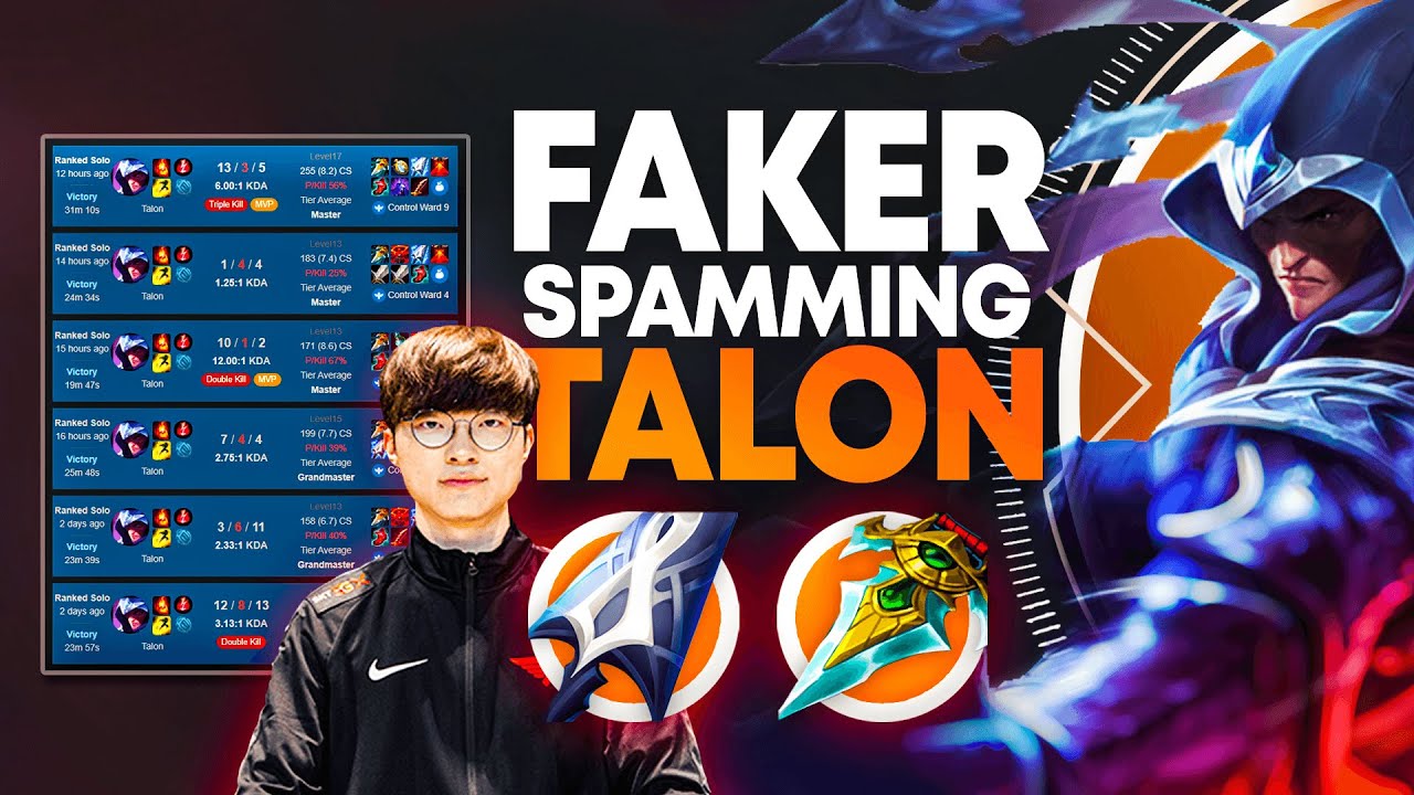 FAKER is SPAMMING TALON with Muramana and Prowler's Claw! *NEW COMBOS*