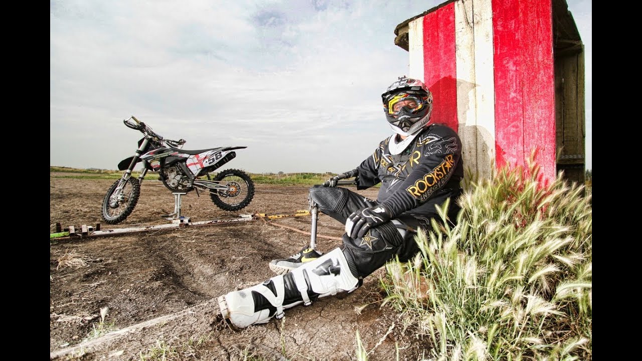 Amazing One Armed, One Legged Motocross Rider