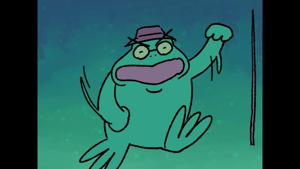 Frog Fishing - Out of Wacoms 24 Hours Animation Contest Submission 2025