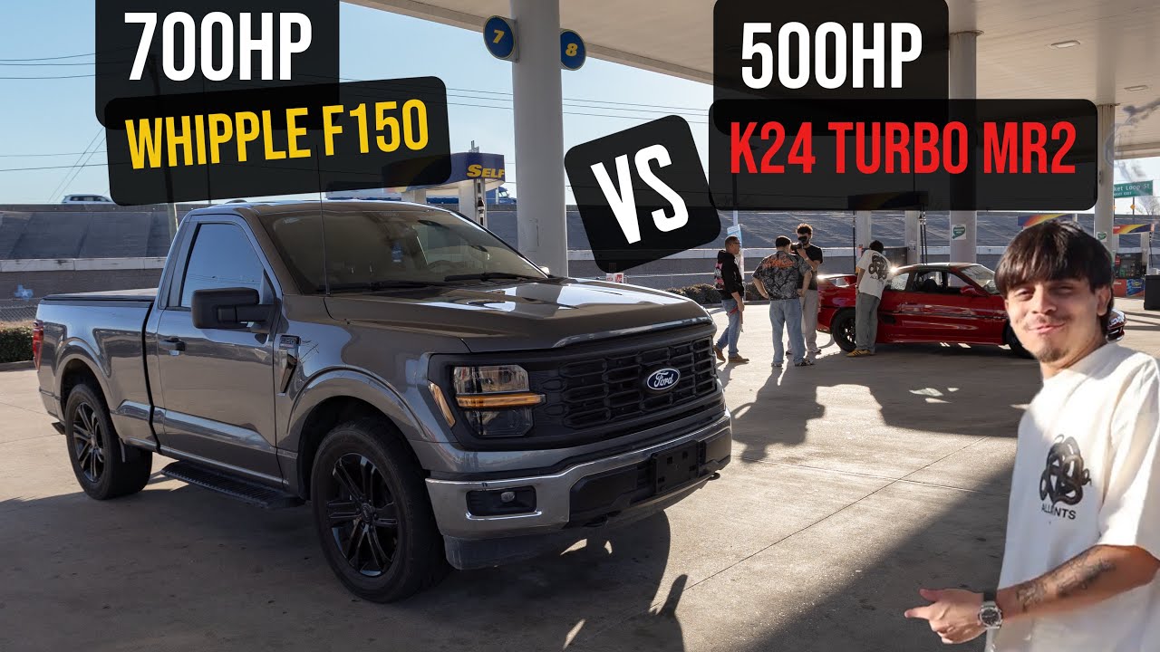 WHIPPLE F150 vs TURBO MR2  @Formula_Bean 