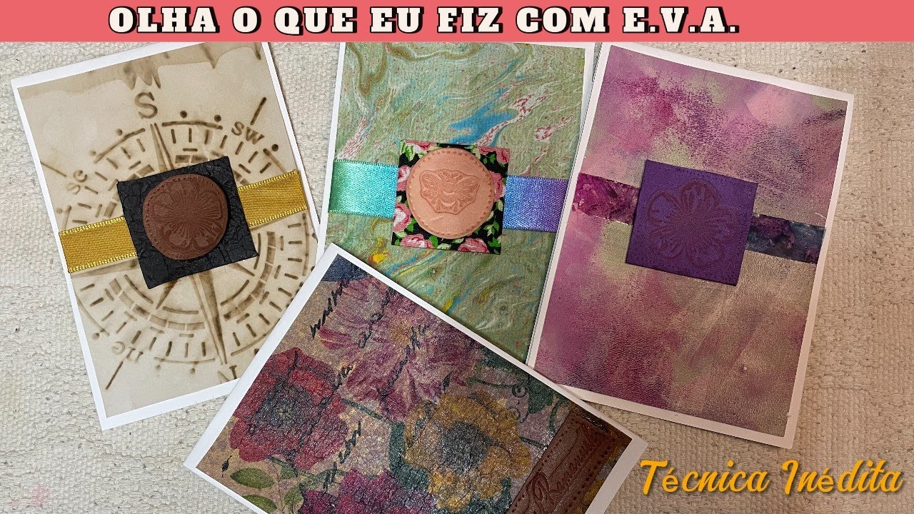 IDÉIAS COM EVA  -  COMO ESTAMPAR FALSO COURO  - DIY FÁCIL