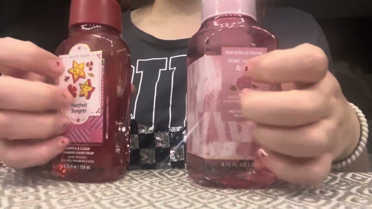 BATH & BODY WORKS SEMI ANNUAL SALE HAUL ASMR | soft spoken gum chewing and tapping