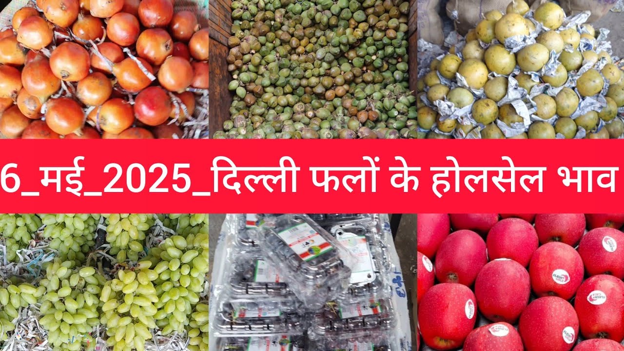 May 6, 2025 दिल्ली फलों के भाव delhi #fruit market price APMC delhi fruit market #fruitmarket