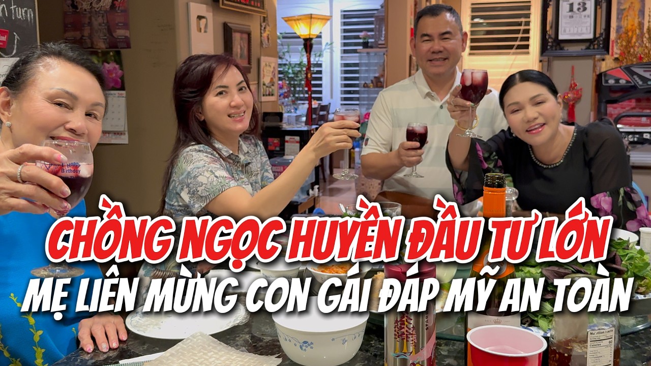 Chồng đầu tư lớn cho Ngọc Huyền đam m&ecirc; ca h&aacute;t, mẹ Li&ecirc;n tổ chức tiệc nhỏ mừng con g&aacute;i về Mỹ b&igrave;nh an