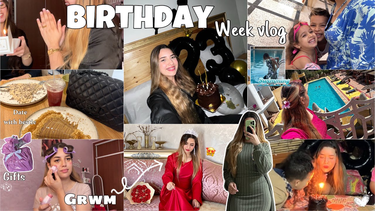 سيمانة ديالي🎀 فرحت فيها براسي وكملت عام جديد 🥳🎂BIRTHDAY WEEK VIBES ✨Turning 23