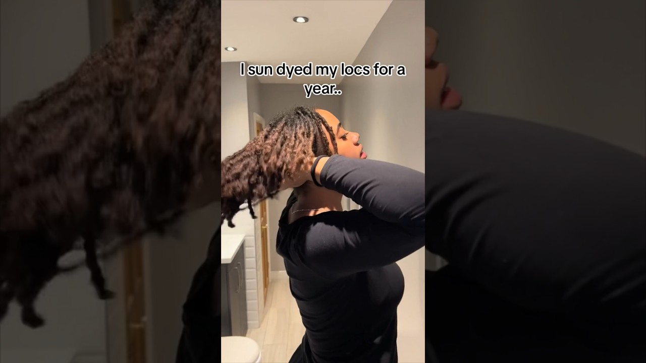 How to dye your locs naturally! Must watch! ☀️ #hairtips #naturalhair #shorts