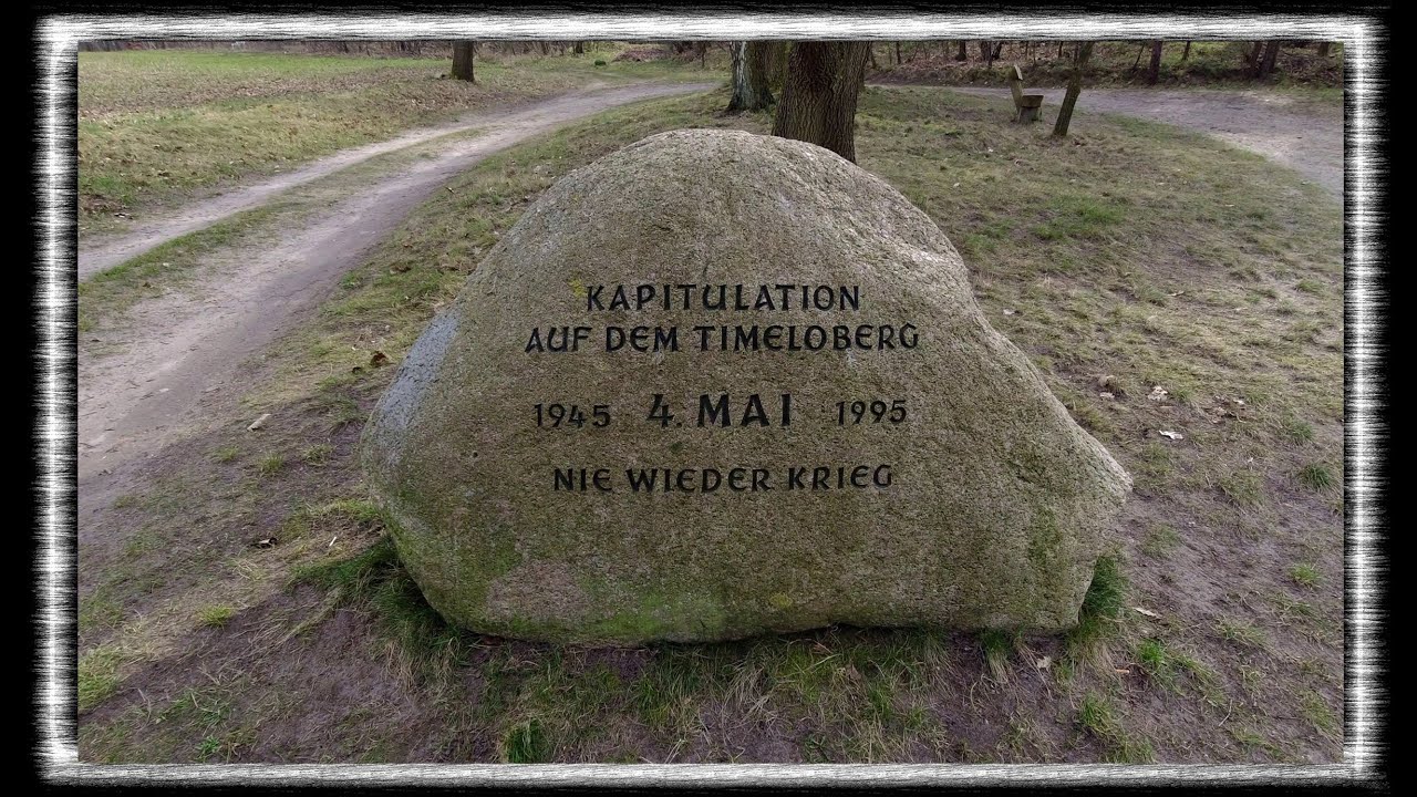 Kapitulation Timeloberg 1945 - Villa Möllering abgerissen - Hauptquartier der britischen Armee 1945