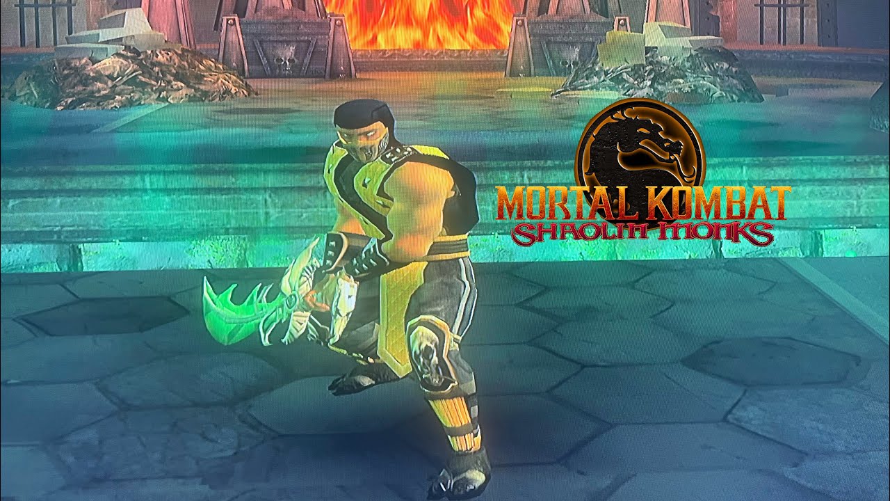  Scorpion - using the same sword from Baraka's map#mortalkombatshaolinmonks