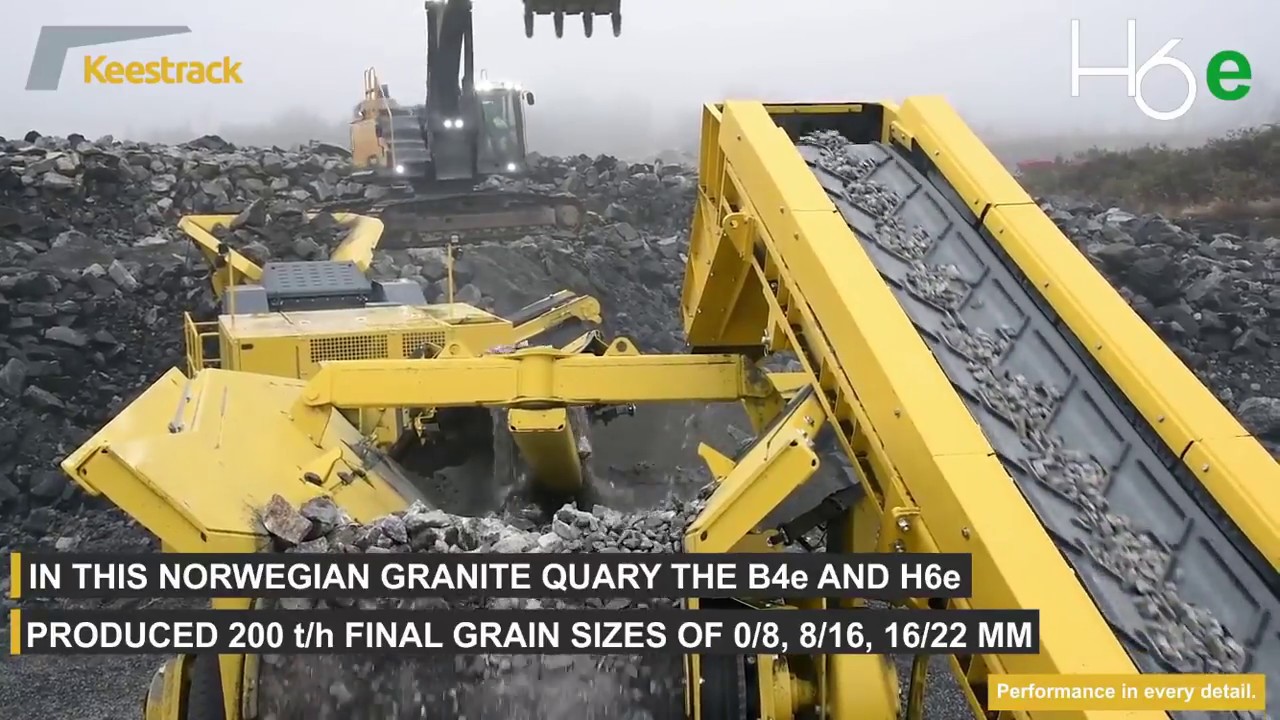 Cone - Keestrack H6e Processing Granite in Norway