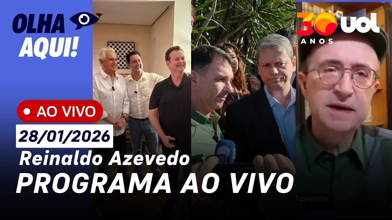Reinaldo ao vivo: Caiado no PSD, Tarcísio com Bolsonaro, novo xadrez eleitoral, caso cão Orelha e+
