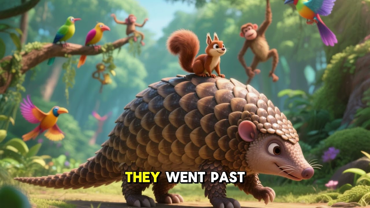 The Giant Pangolin Who Comforted a Friend 💛🦔 |  Story About Empathy & Caring