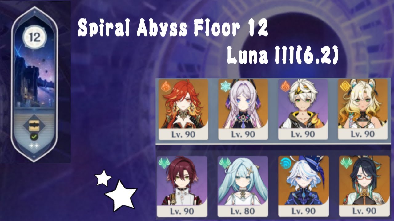 Spiral Abyss Floor 12 Luna 3(6.2) C0 Mauika melt+ C6 Heizou plunge Genshin Impact