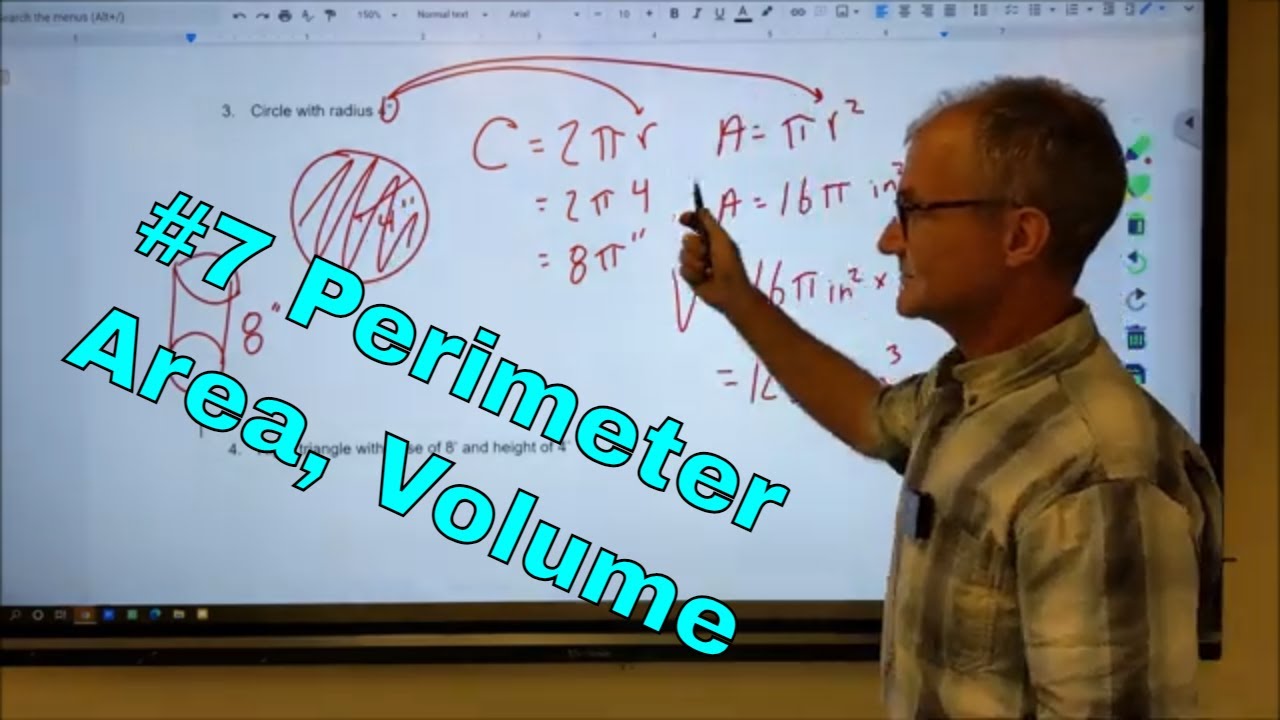 Foundations of Math #7, How to Find Perimeter, Area, and Volume