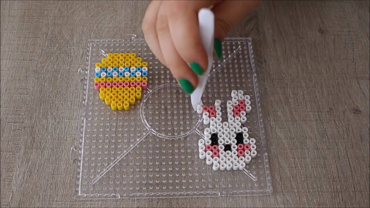 DIY Pâques : Lapin et Oeuf en perles HAMA