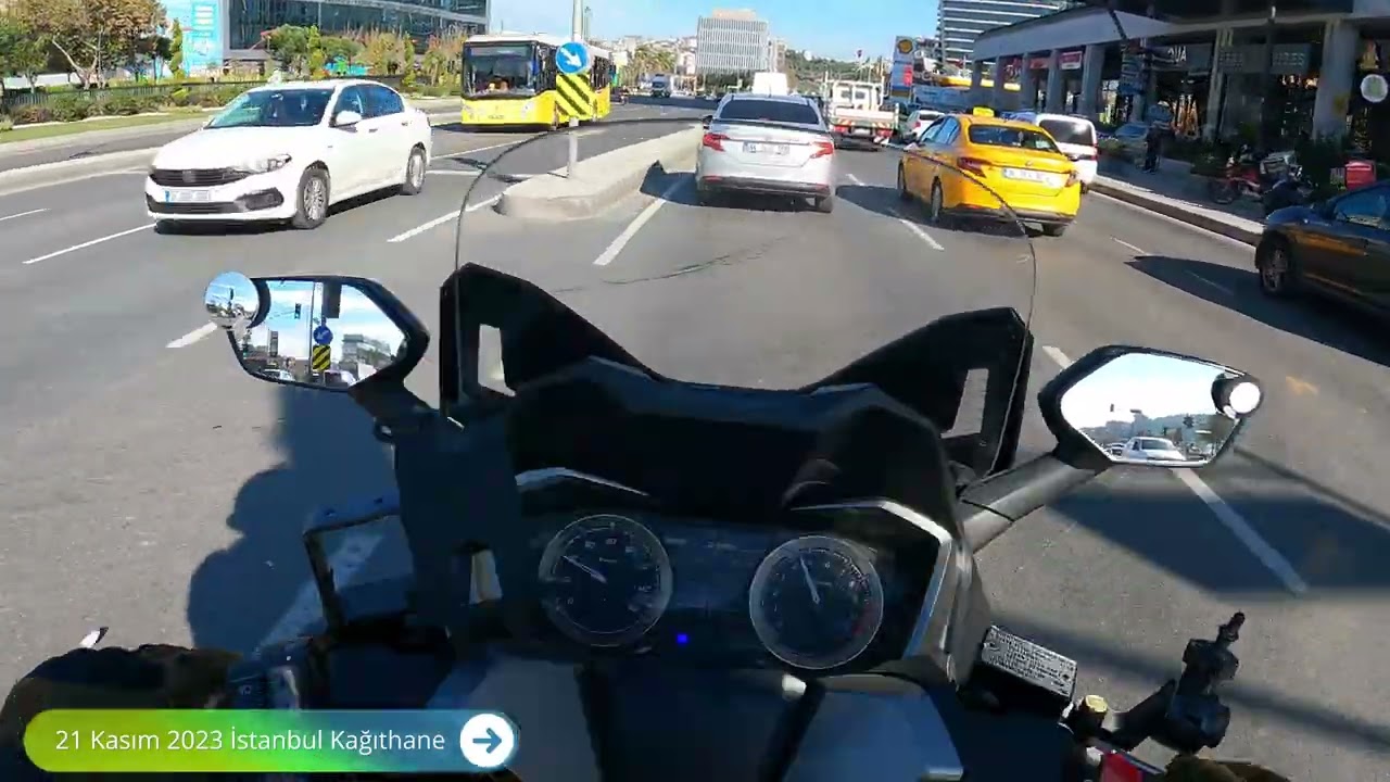 21 Kasım 2023 İstanbul Kağıthane Honda Forza ile Tur