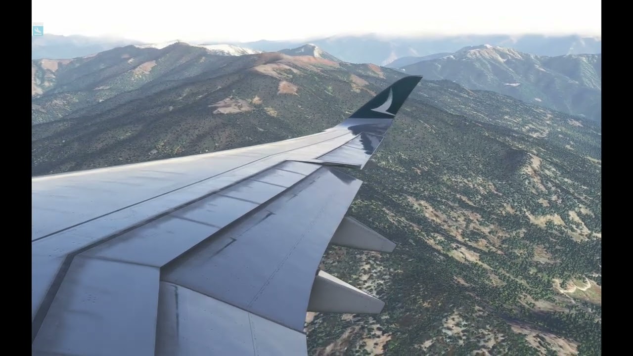 A350 Paro runway 15 gusty landing multi view