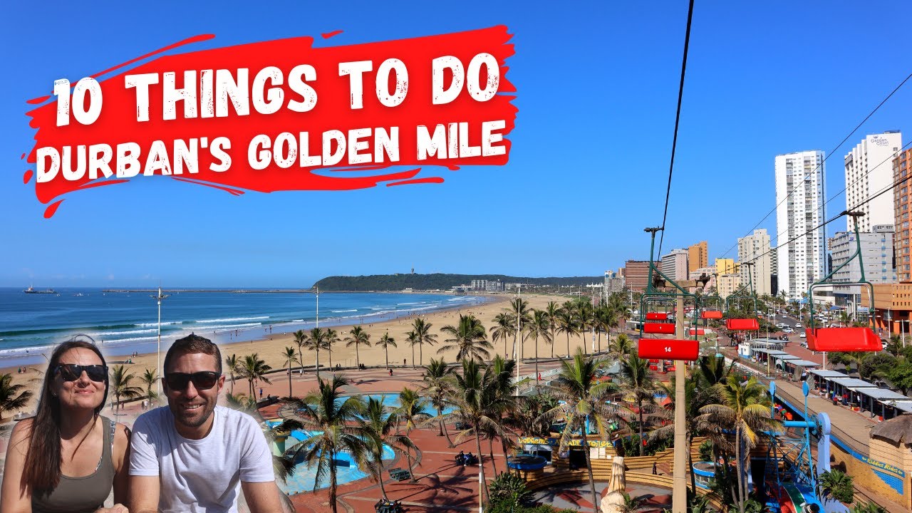 DURBAN GOLDEN MILE l 10 things to do l DURBAN SOUTH AFRICA l travel vlog husband and wife