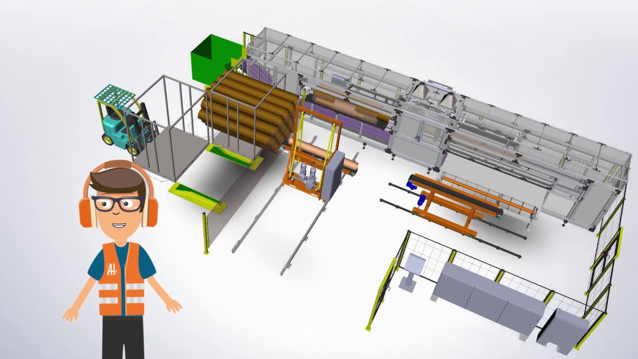 Core Joiner & Paper Core Recycling System  Explainer Video