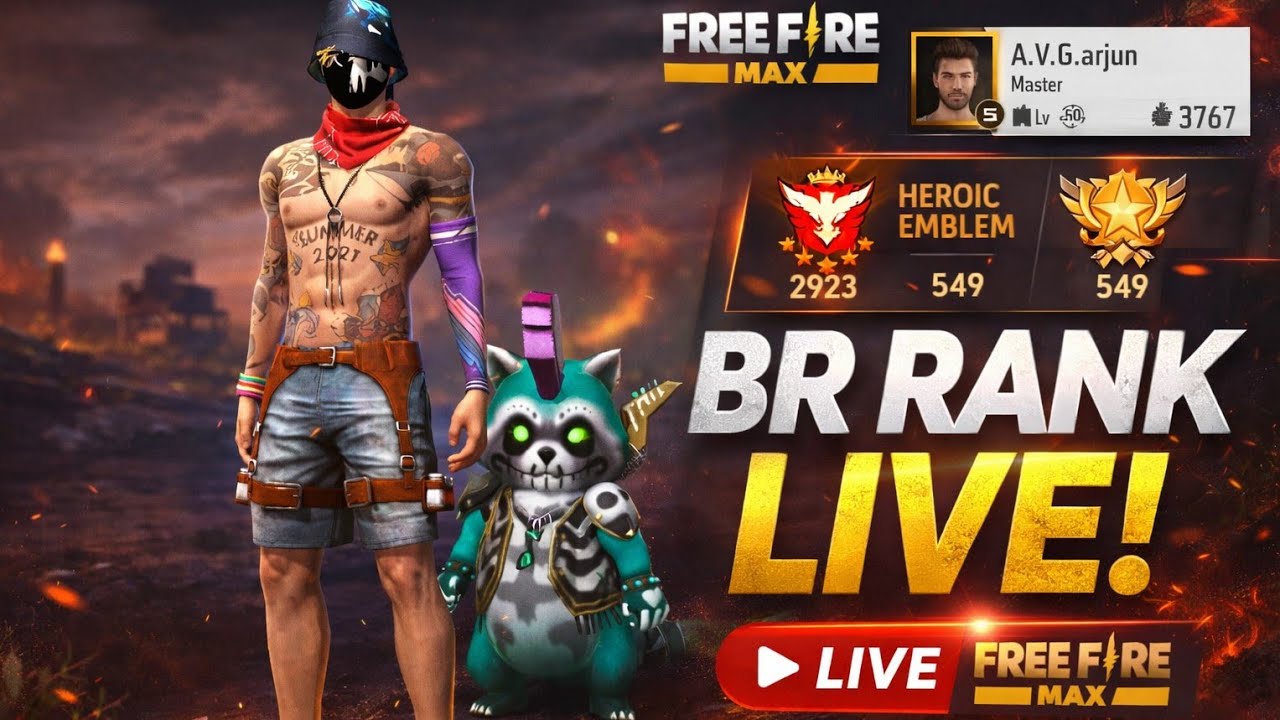 A.V.G.arjun.5 is live BR Master lobby. Rank plus code.