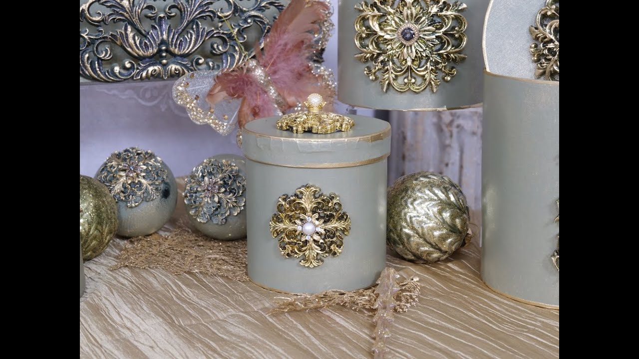 DIY Lablanche Anleitung Dose in Grün Gold