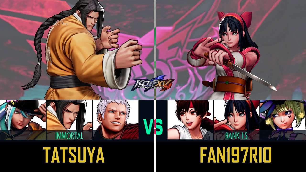 KOF XV ► Tatsuya (Gato Isla Yashiro) vs  Fan197Rio (Nakoruru Yuri Athena) - FT3-