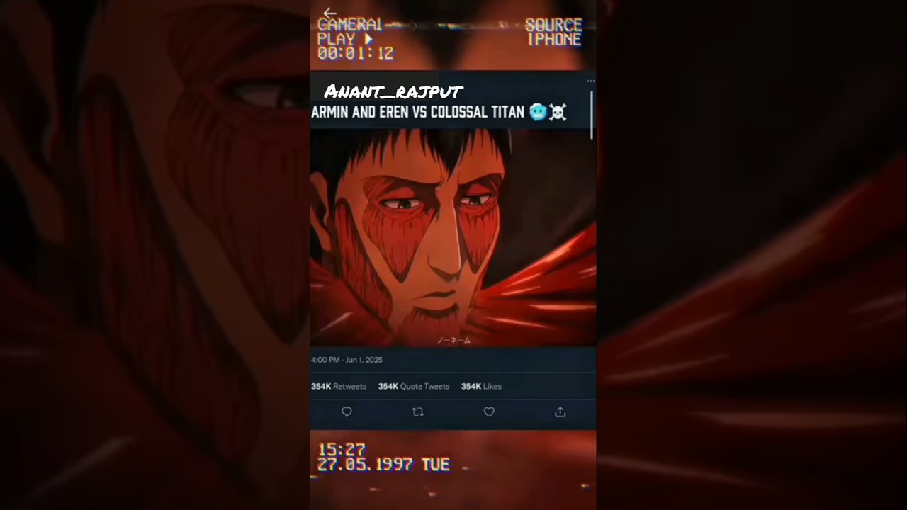 colossal titne VS Eren and Armin
