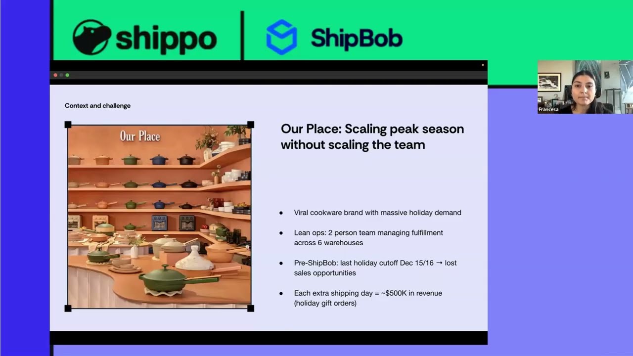 How our place unlocked $2M in holiday revenue with better shipping and fulfillment
