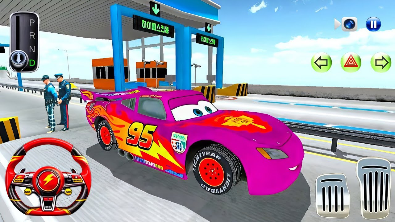New Pink Lighting McQueen For Parking - 3D Driving Class Simulator - Android Gameplay || Car Game