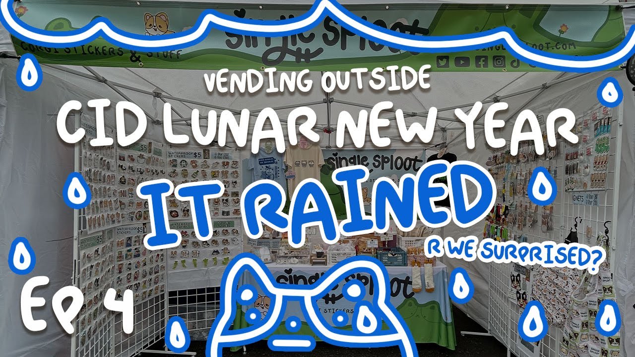 RAINED OUT! Seattle CID Lunar New Year 2025 | Vending Outside Ep.4 | Single Sploot Full Time Artist