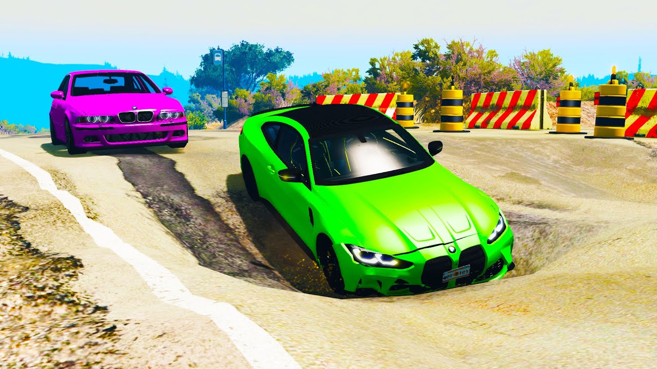 Cars vs Potholes #17 | BeamNG DRIVE