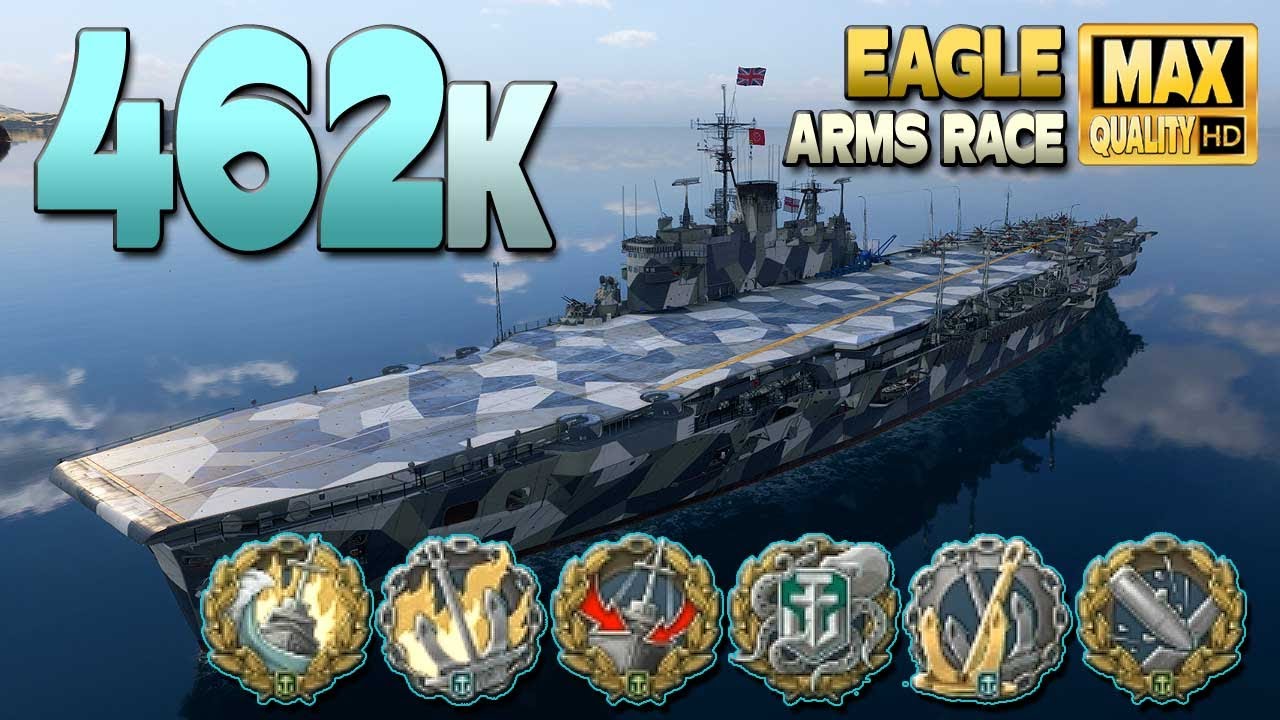 Авианосец Eagle: 462k на карте Loop - World of Warships